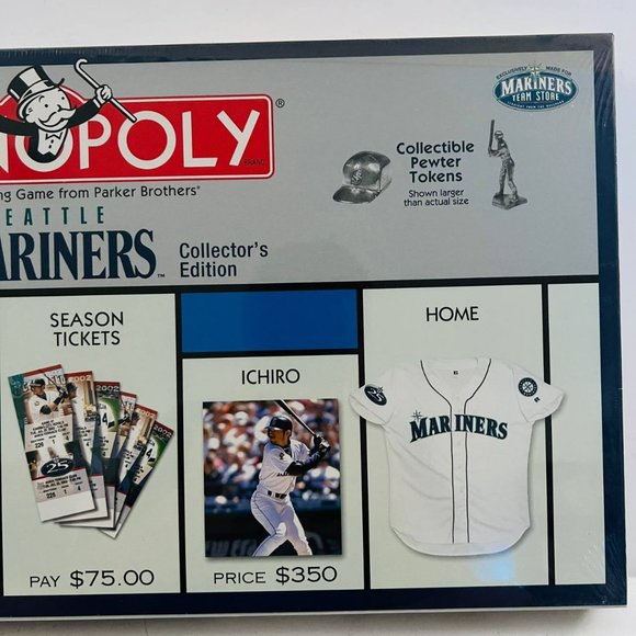 Vintage Monopoly Seattle Mariners MLB 25th Anniversary Board Game New Sealed - Picture 3 of 7
